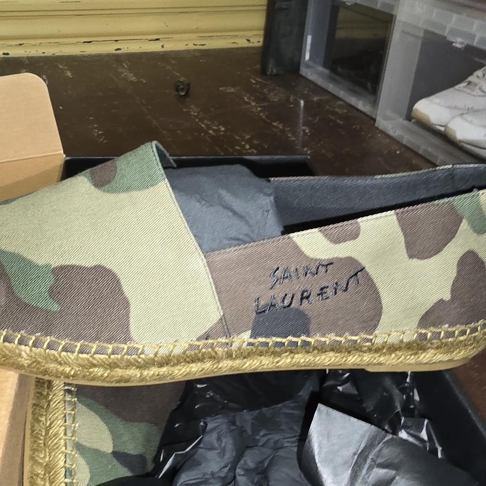 Saint Laurent Camouflage Espadrilles